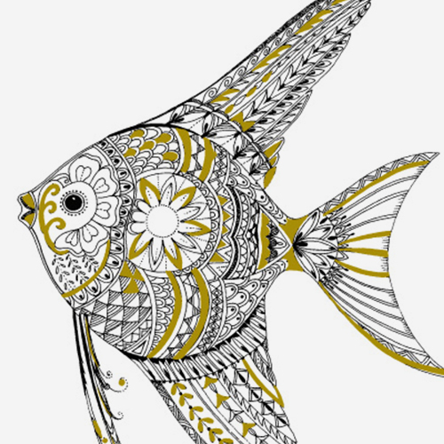 fish coloring page