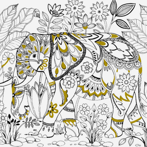 elephant coloring page