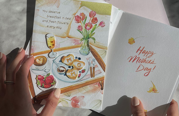 Mother's Day Card and hands