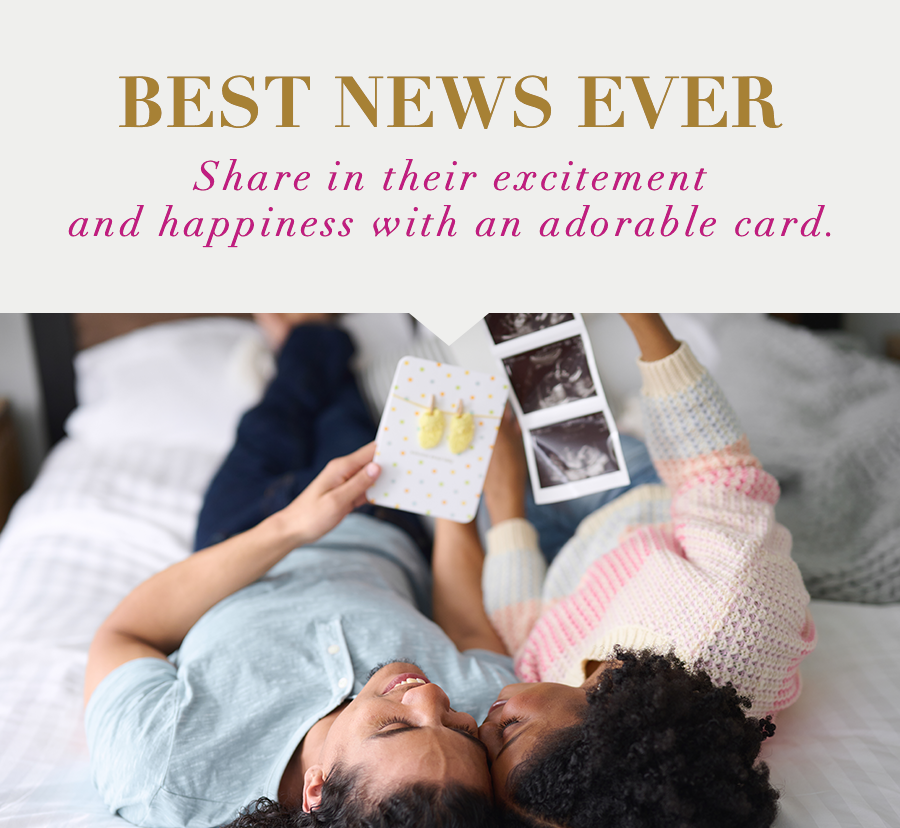 Best News Ever Share in their excitement and happiness with an adorable card. 