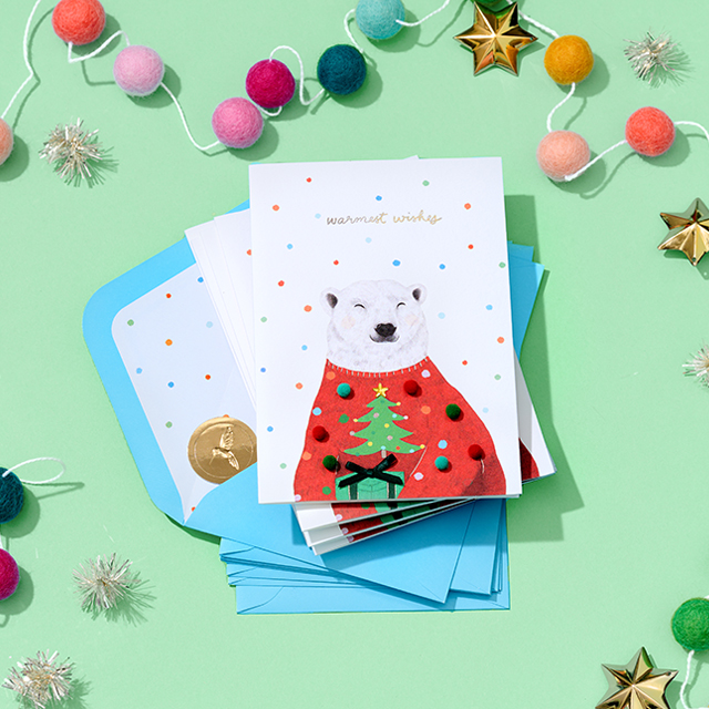 Papyrus Polar Bear Holiday Boxed Cards
