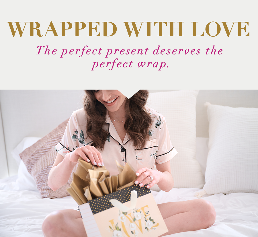 Wrapped with love the perfect present deserves the perfect wrap