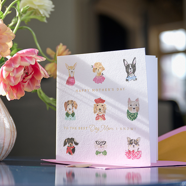 Mother's Day Card with dogs that reads TO THE BEST DOG MOM I KNOW!