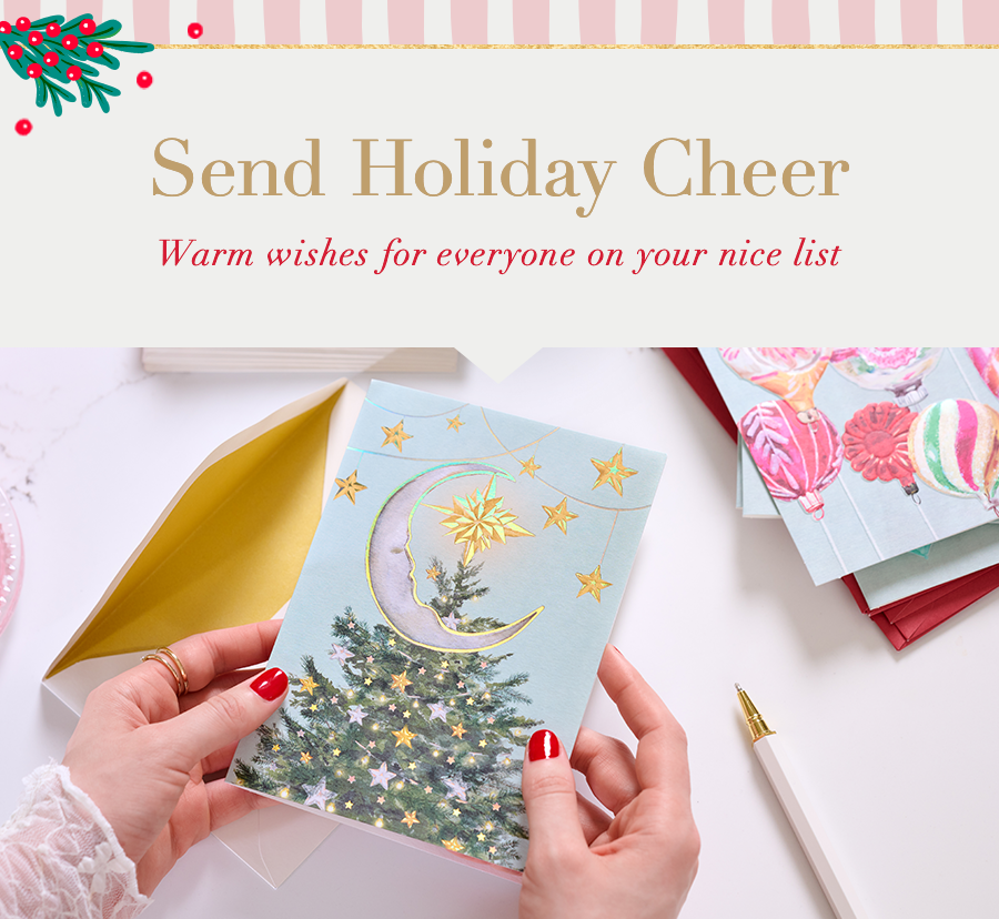 Send Holiday Cheer. Warm wishes for everyone on your nice list