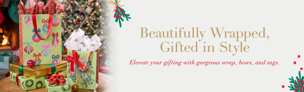 Beautifully Wrapped, Gifted in Style. Elevate your fighting with gorgeous wrap, bows and tags.