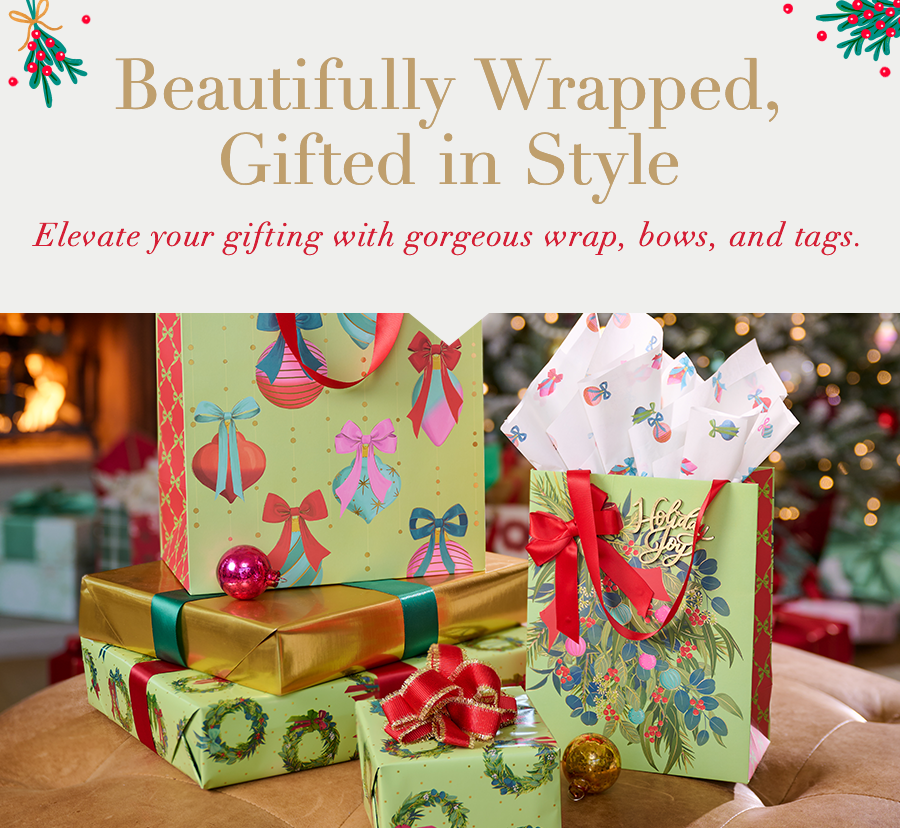 Beautifully Wrapped, Gifted in Style. Elevate your fighting with gorgeous wrap, bows and tags.