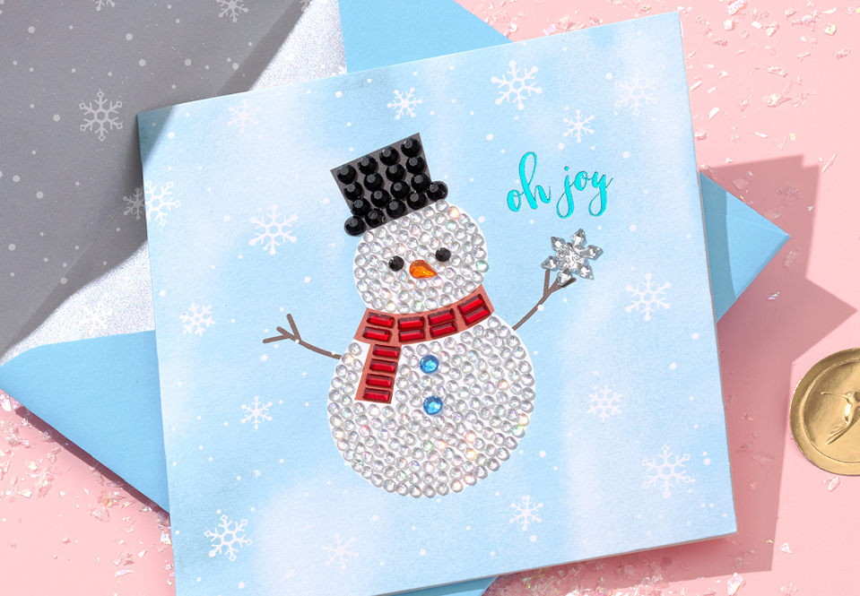 Card showing gemstones