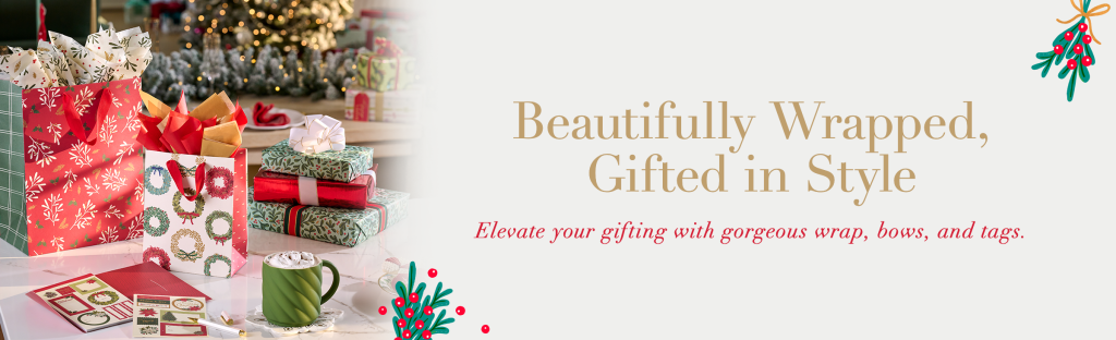 Beautifully Wrapped, Gifted in Style. Elevate your fighting with gorgeous wrap, bows and tags.