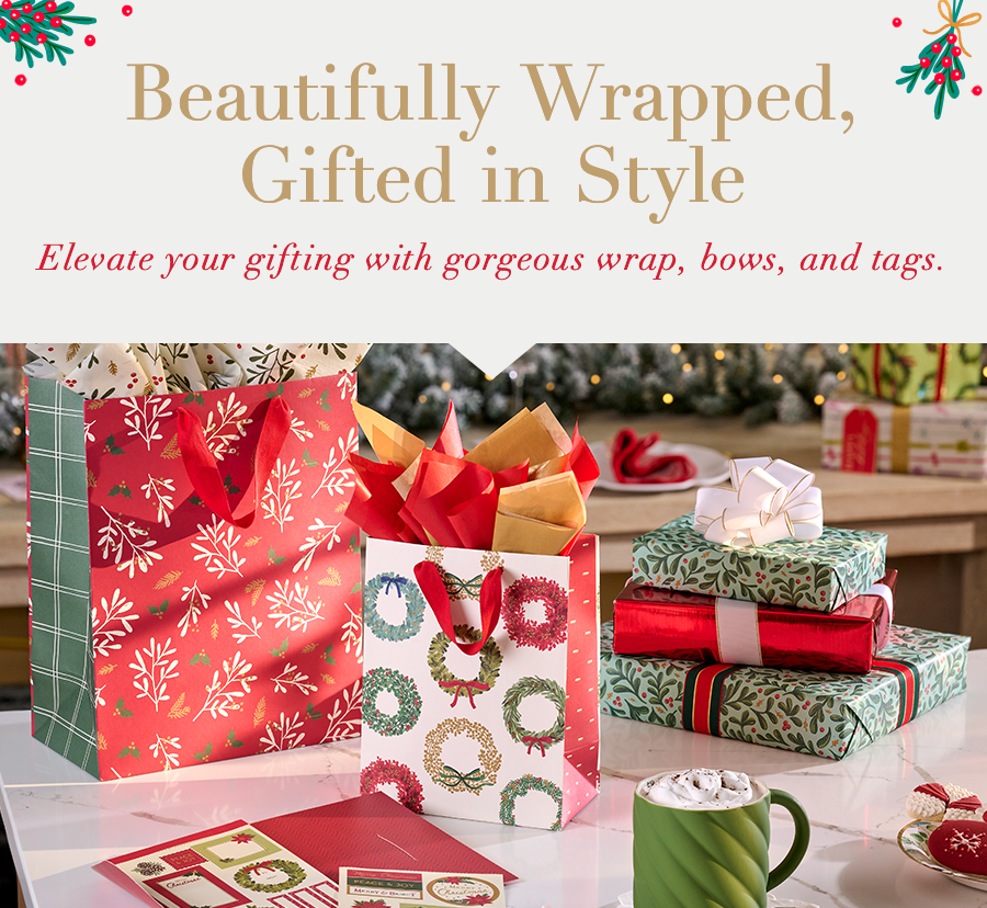 Beautifully Wrapped, Gifted in Style. Elevate your fighting with gorgeous wrap, bows and tags.