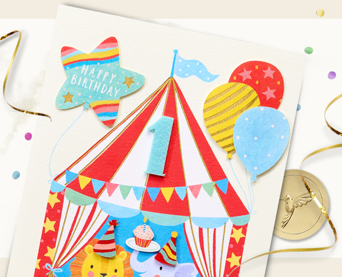 Happy 1st birthday card