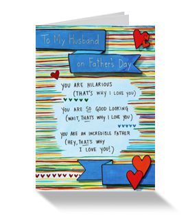 WHY I LOVE YOU FATHER’S DAY GREETING CARD FOR HUSBAND