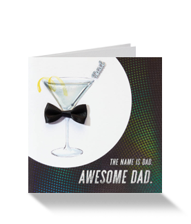 AWESOME DAD FATHERS DAY GREETING CARD FOR DAD