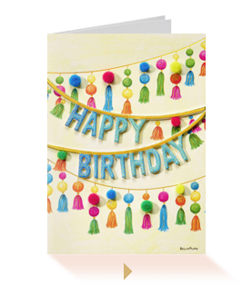CELEBRATE THE DAY AWAY BIRTHDAY GREETING CARD
