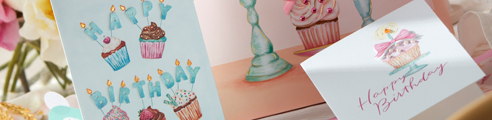 Birthday Cards on a Table